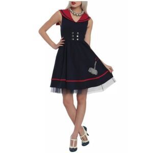 Marvel Her Universe Thor Sailor Dress Avenger Hot Topic Halloween Cosplay Size S